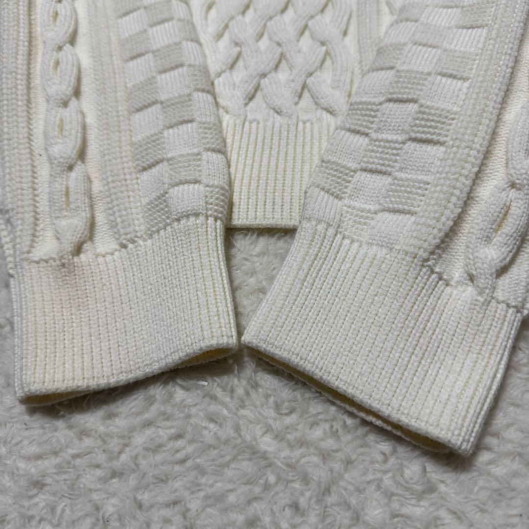 極美品！現行！ルイヴィトン ダミエ ケーブルニット セーター プルオーバー