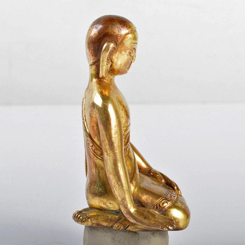 仏教美術　古銅鍍金　阿弥陀如来像　仏像　V　R4402