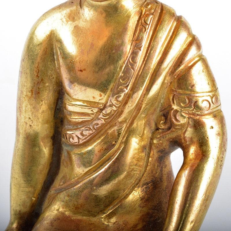 仏教美術　古銅鍍金　阿弥陀如来像　仏像　V　R4402
