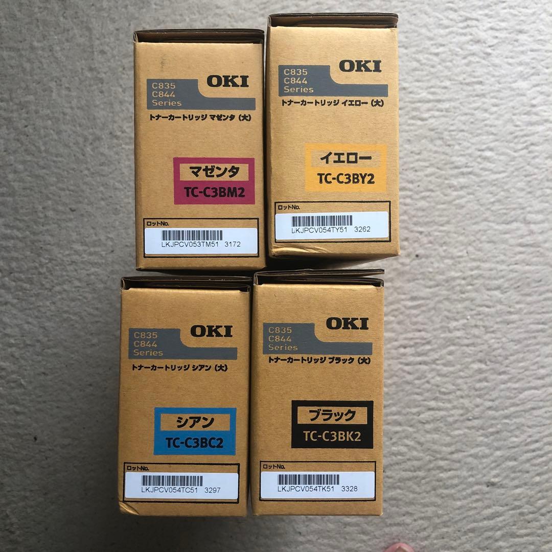 OKI 純正トナーカートリッジ （大）４色セット TC-C3B №１