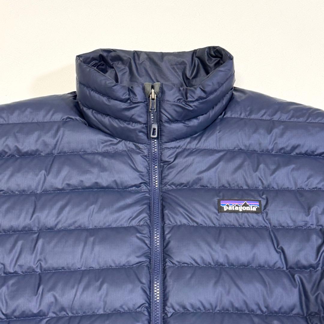 パタゴニア ダウンセーター スタンドカラー アウター アウトドア ネイビー L