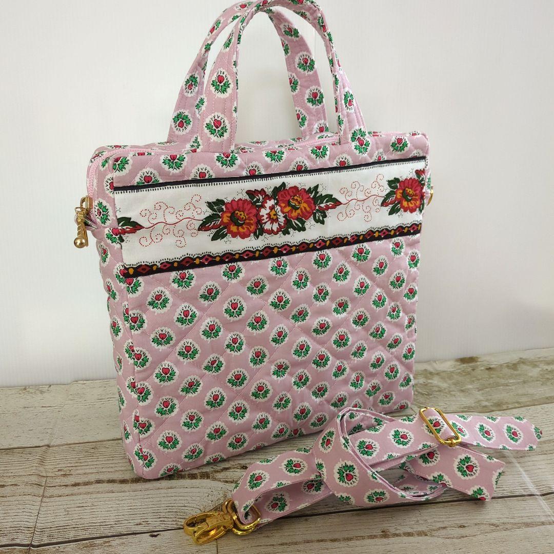 2wayスクエアバッグ　ハンドメイド