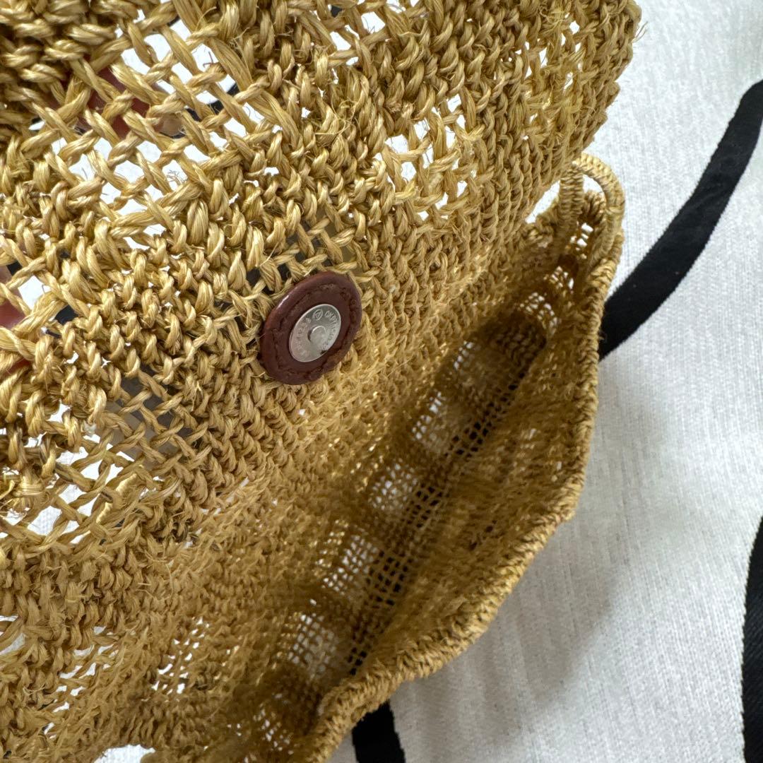 beautiful people かごバッグ ゴールド