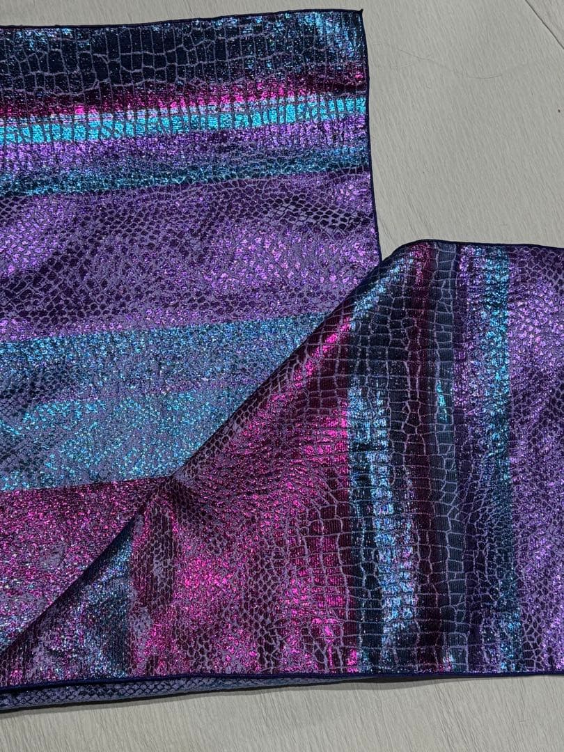 大人兵児帯　【ローズ】【クロコダイルパープル】セット