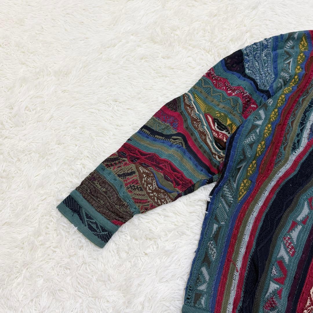 COOGI クージー ニット 3Dニット セーター 厚手 クルーネック XL