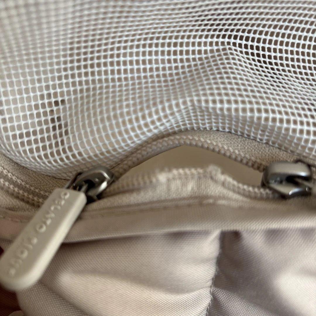 ジェラートピケ 【CAT&DOG】キルティングキャリーバック　ベージュ