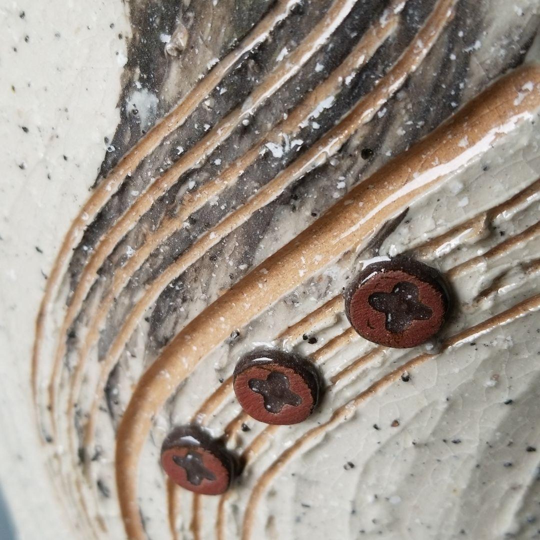 信楽焼傘立て  ボタン 高さ４４cm