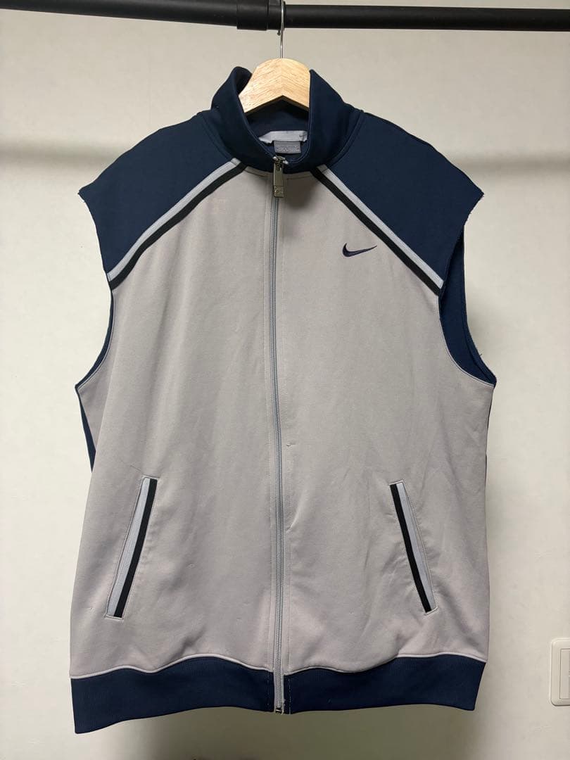 古着 00'S ナイキ NIKE ジャージ トラックジャケット　リメイク　ベスト