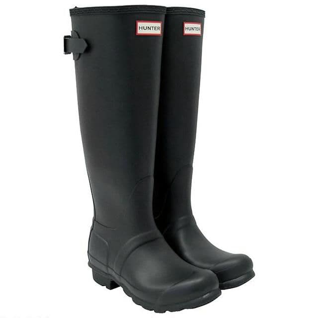 新品ハンターHUNTERレディースレインブーツ・ブラック　UK5-24cm