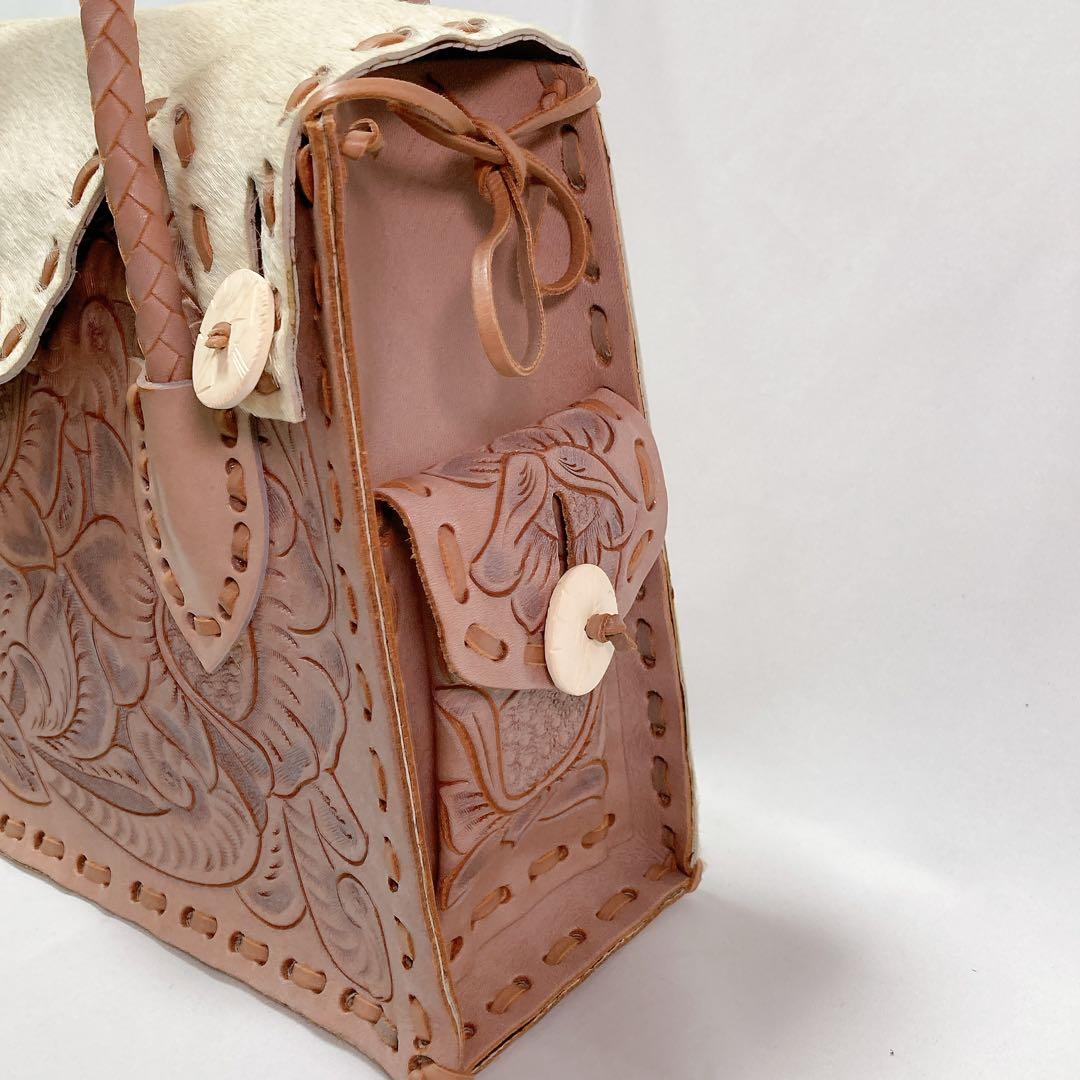 【美品】グレースコンチネンタル カービングトライブス Maestra ハラコ調