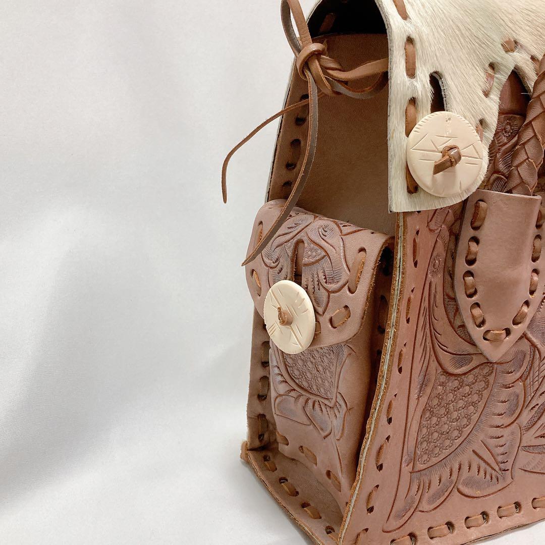 【美品】グレースコンチネンタル カービングトライブス Maestra ハラコ調