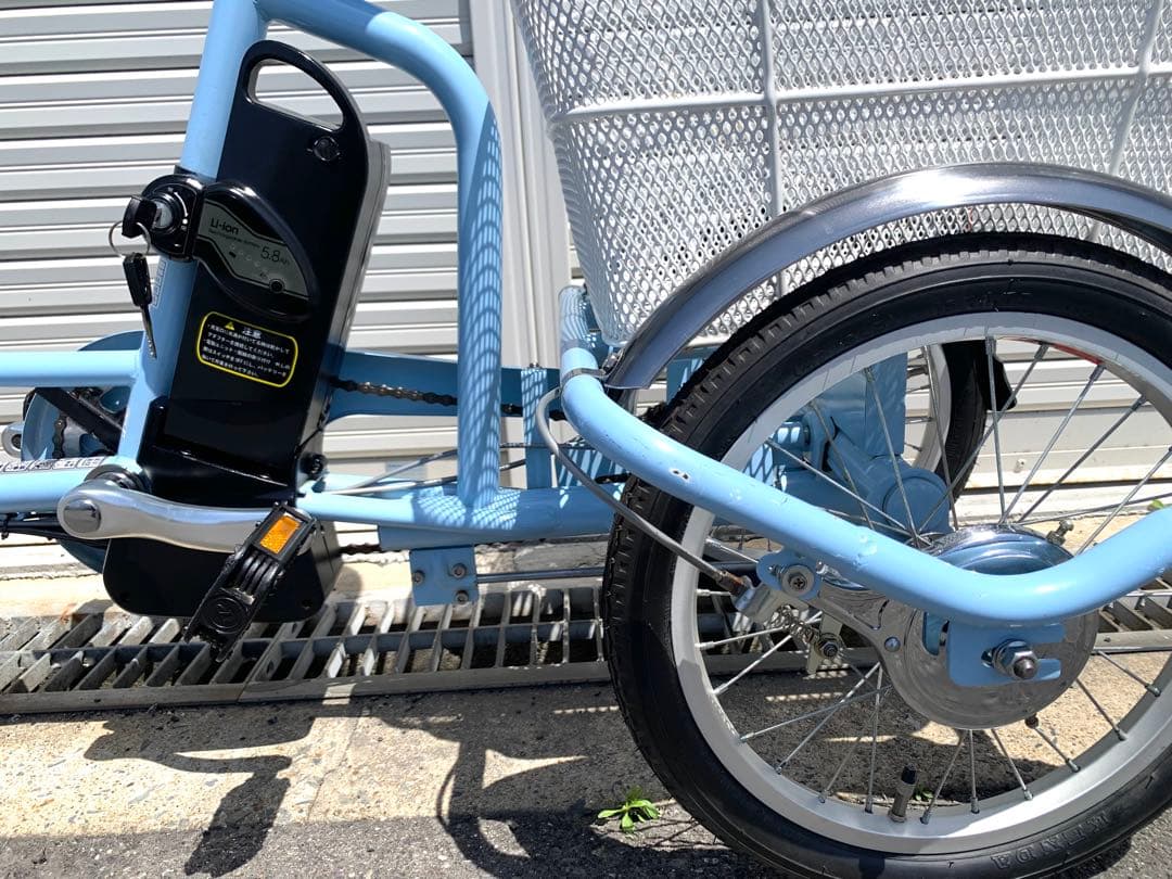 送料無料 電動アシスト三輪自転車 24V10Ah 20-16インチ 動作確認済