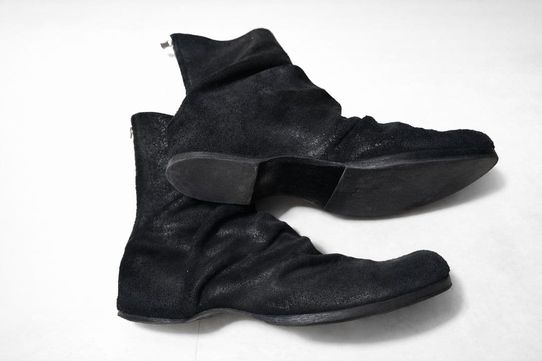 The Viridi-anne バックジップドレープインヒールブーツ 3