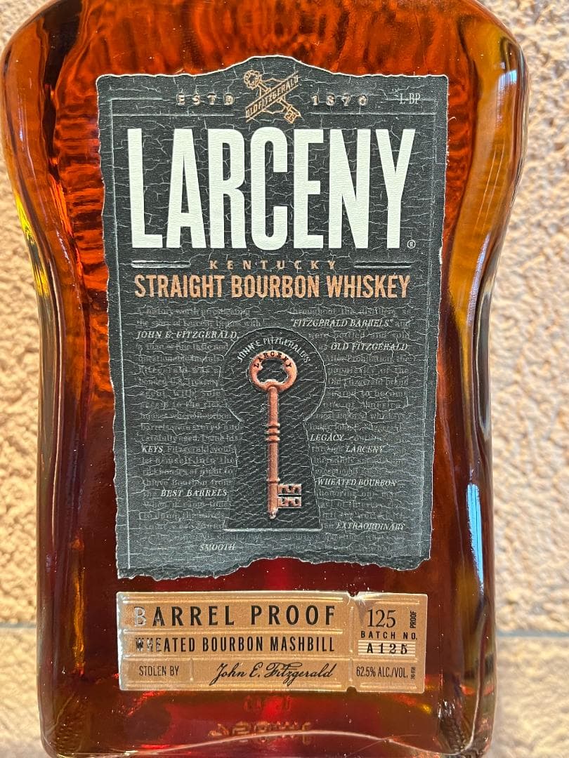 【umi0817】Larceny　Barrel Proof 　バーボン