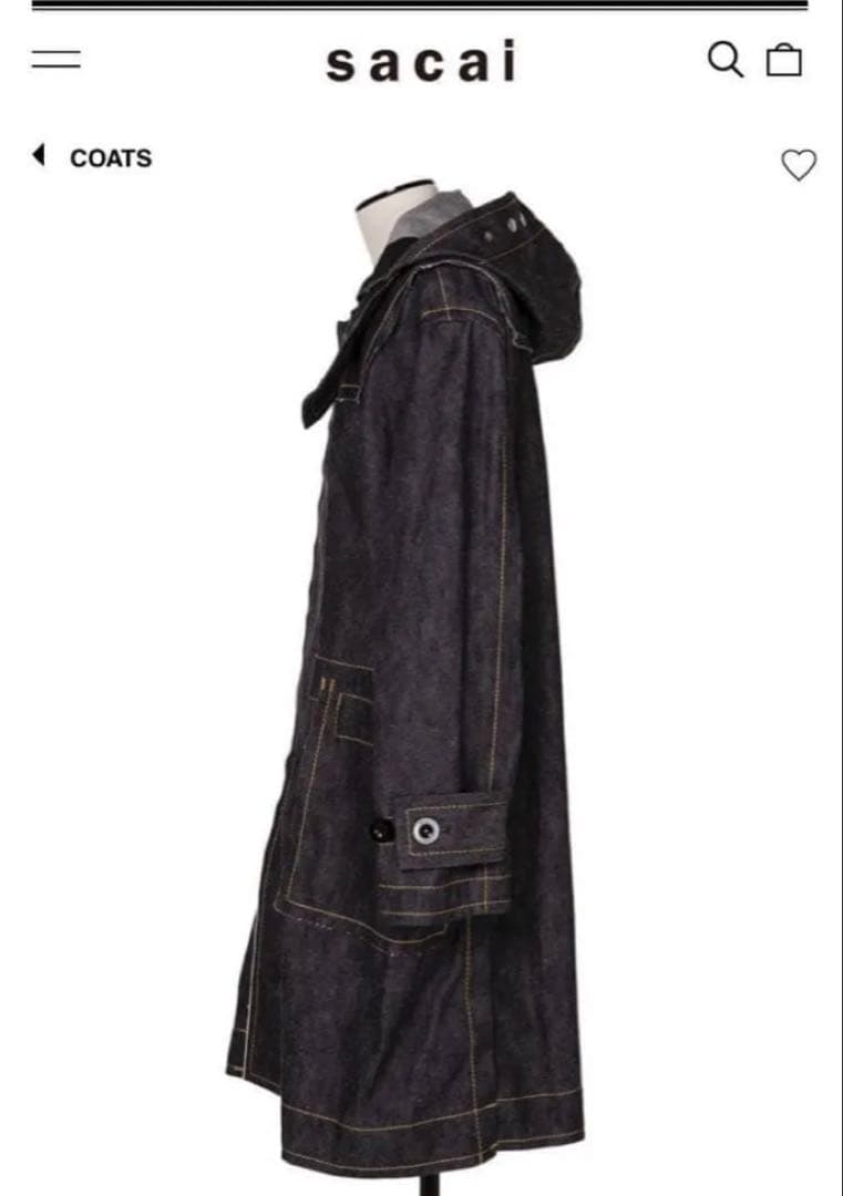 ✨美品✨sacai デニムモッズコート サイズ3