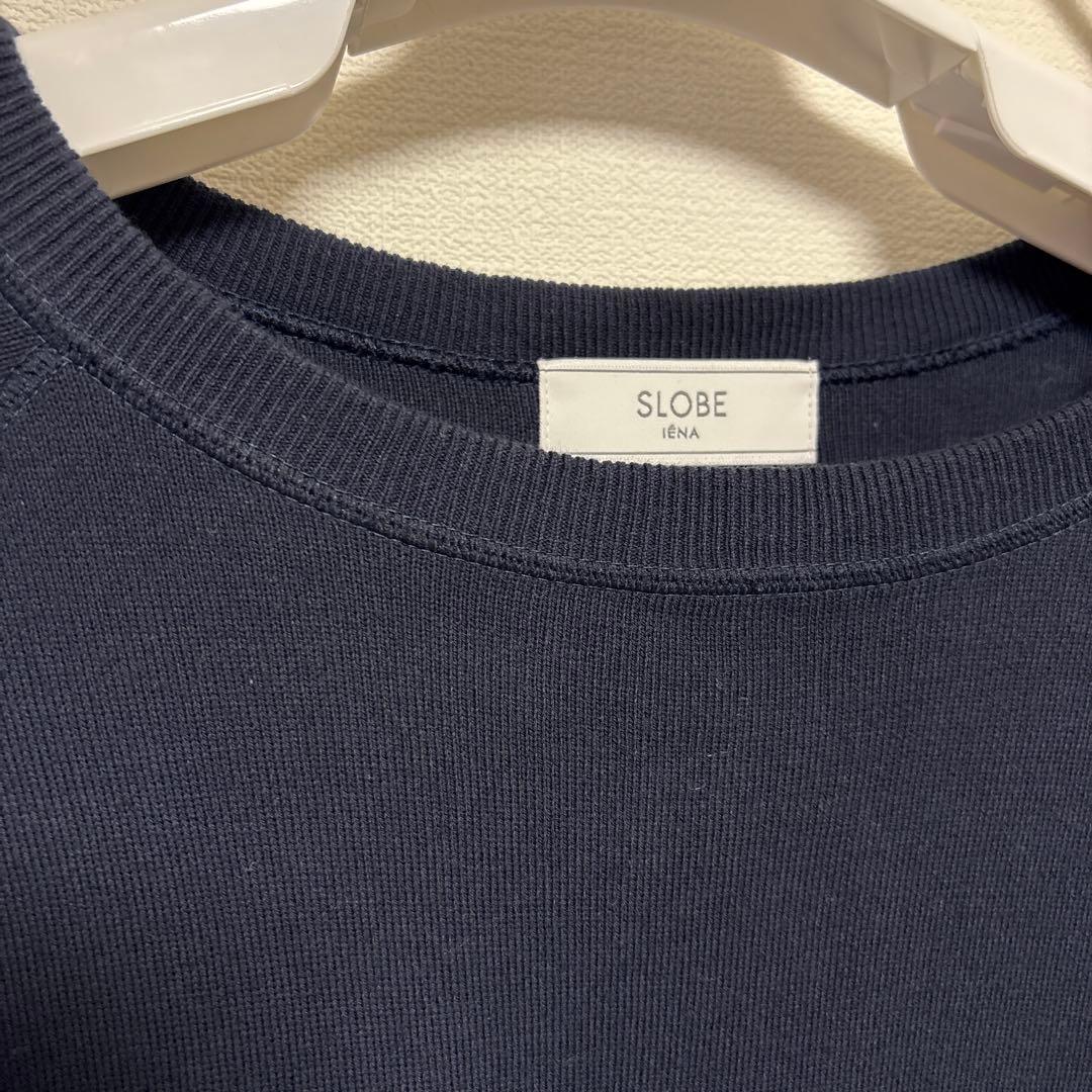 ベイクルーズBAYCREW’S スムースオーバーニット ネイビー フリーサイズ