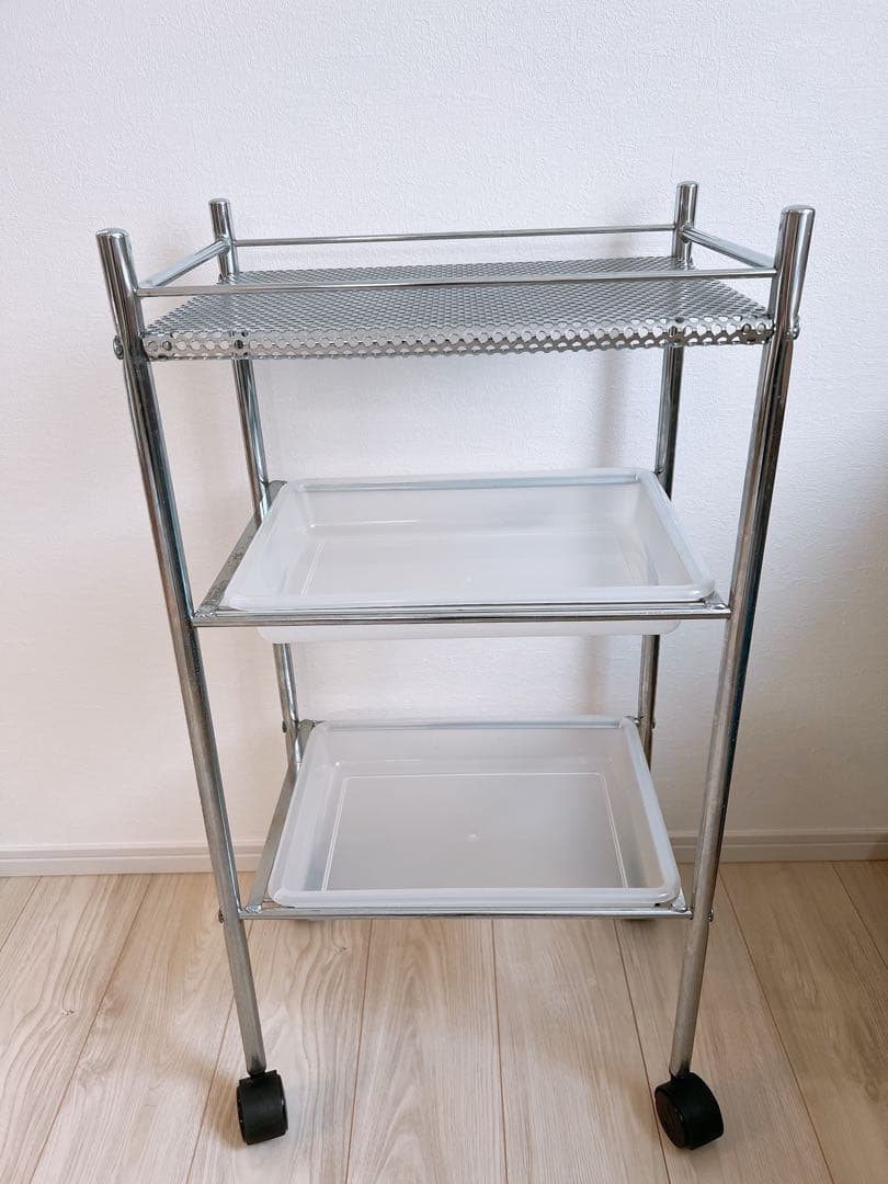☆ロコ☆ キャスター付3段ワゴン ヘアサロン バーバー 美容室 理容室