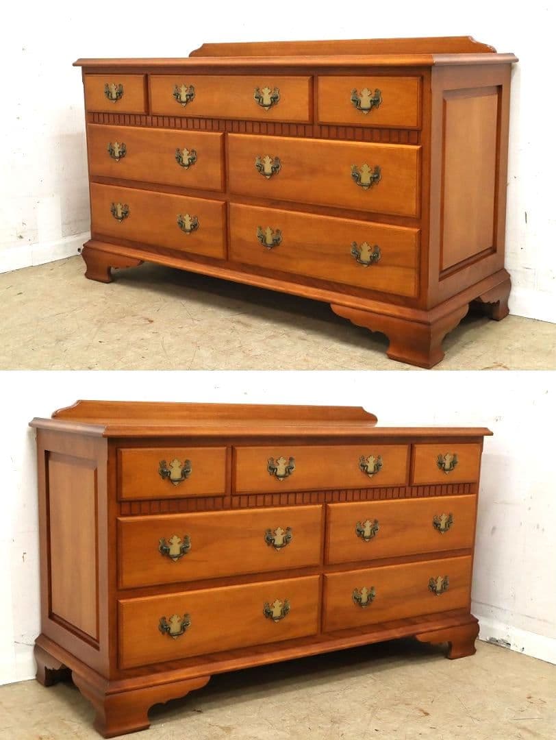 横浜ダニエル◆最高級ドレッサーチェスト・ミラー＆ワイドチェスト 62万