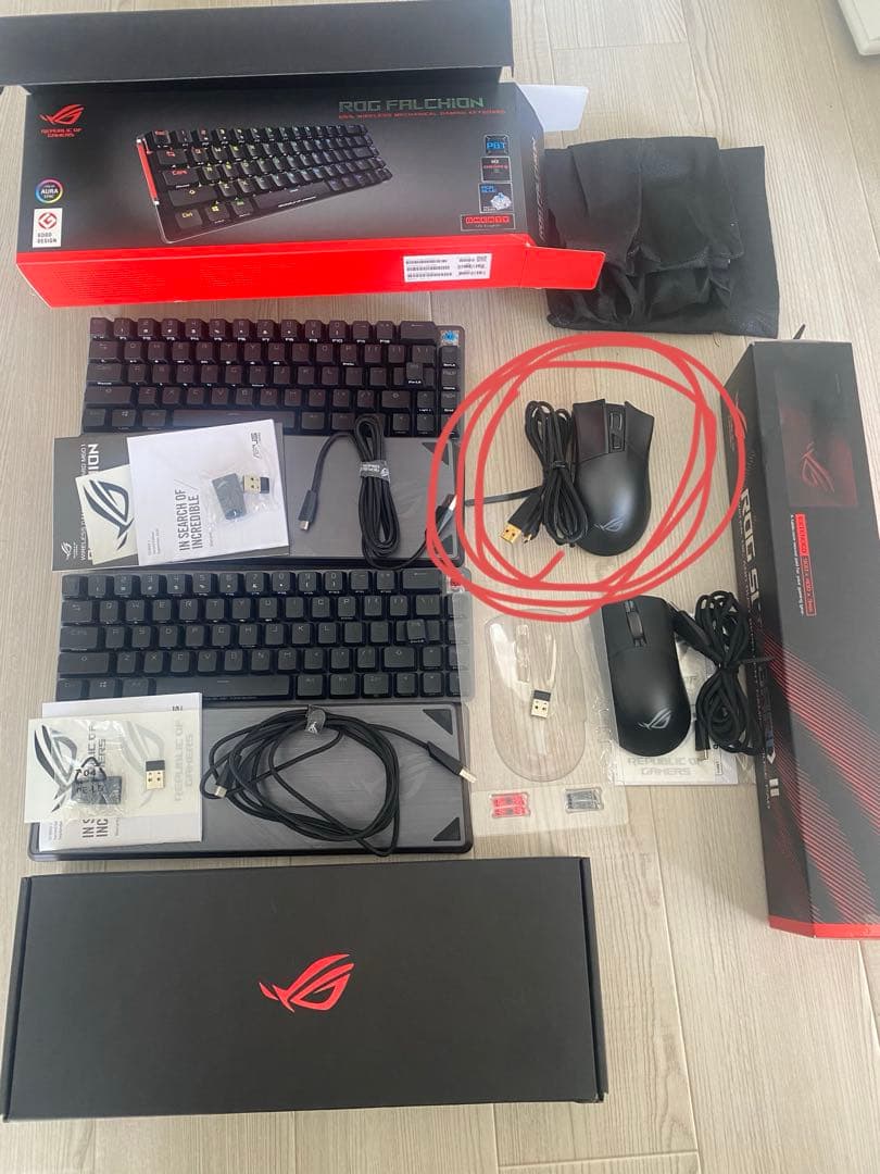 ASUS ROG STIRX モニター キーボード マウス マット セット