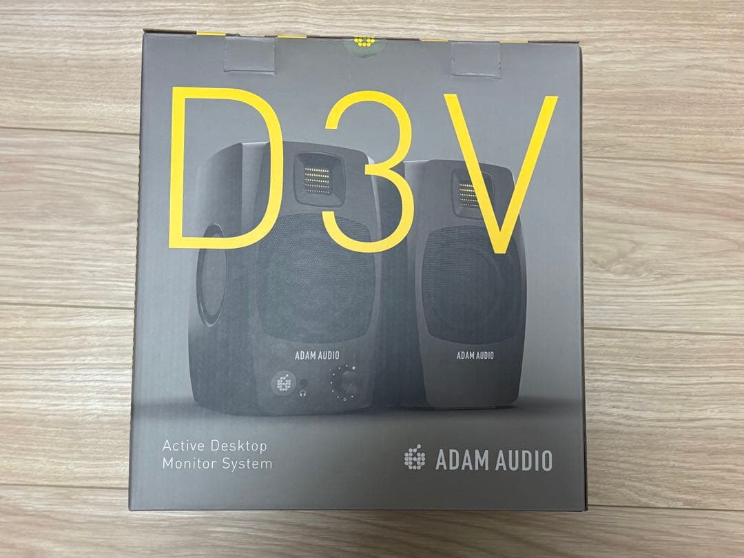 D3V ADAM AUDIO スピーカー 黒 スタンド付