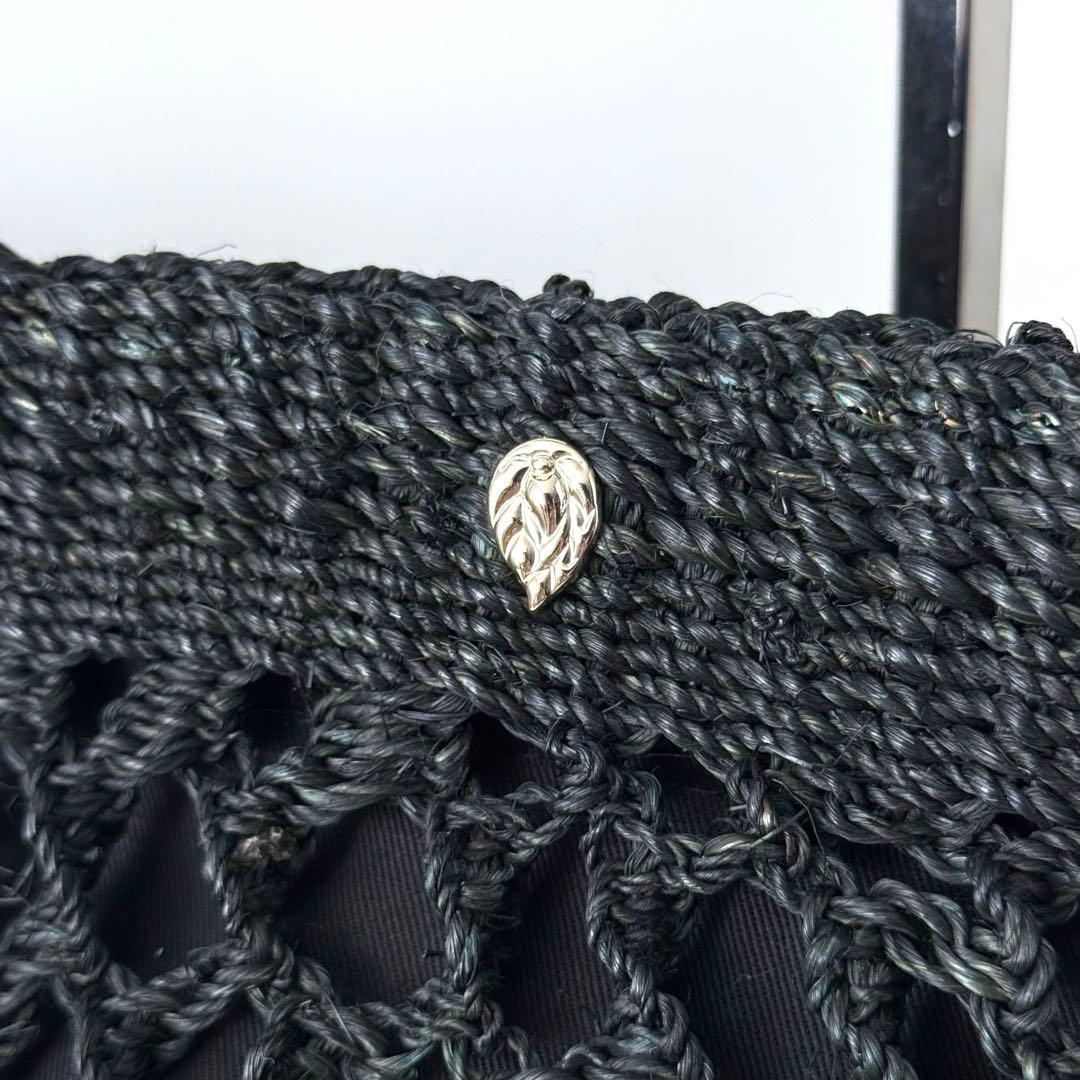 【極美品✨️】HELEN KAMINSKI かごバッグ トートバッグ ブラック