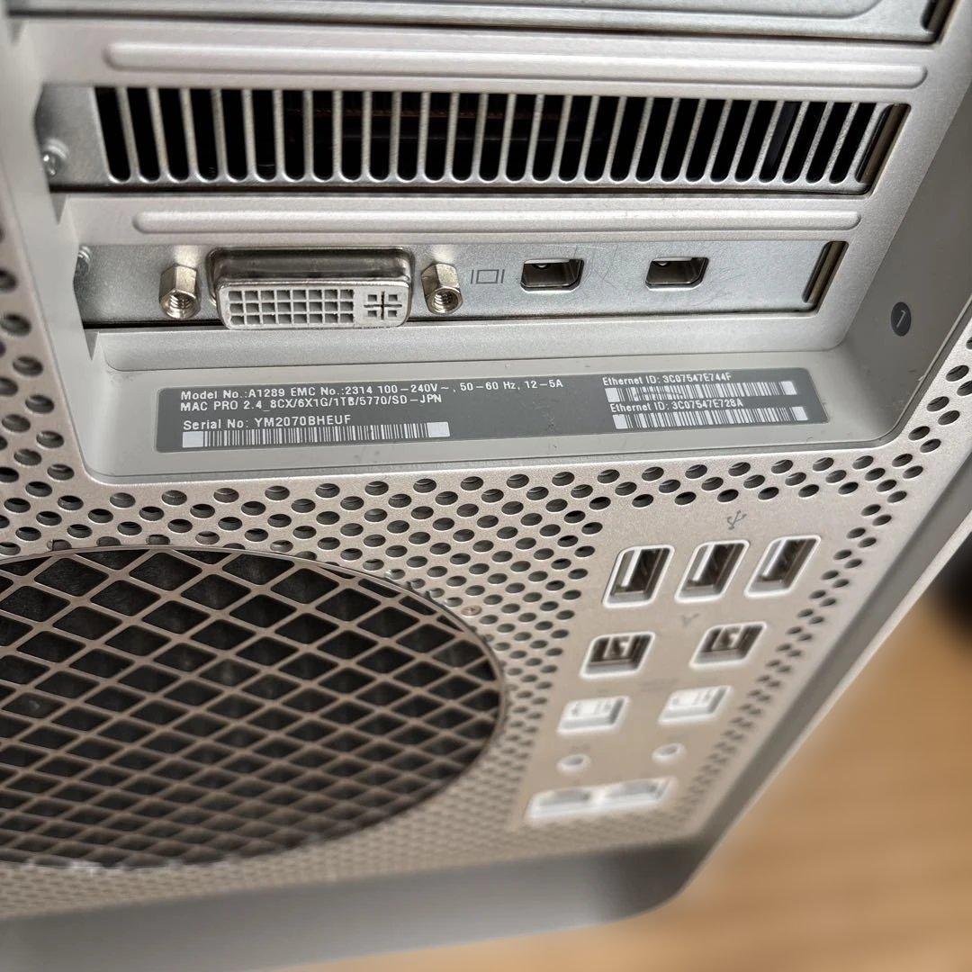 Apple Mac Pro XeonデュアルCPU 48GBメモリ A1289