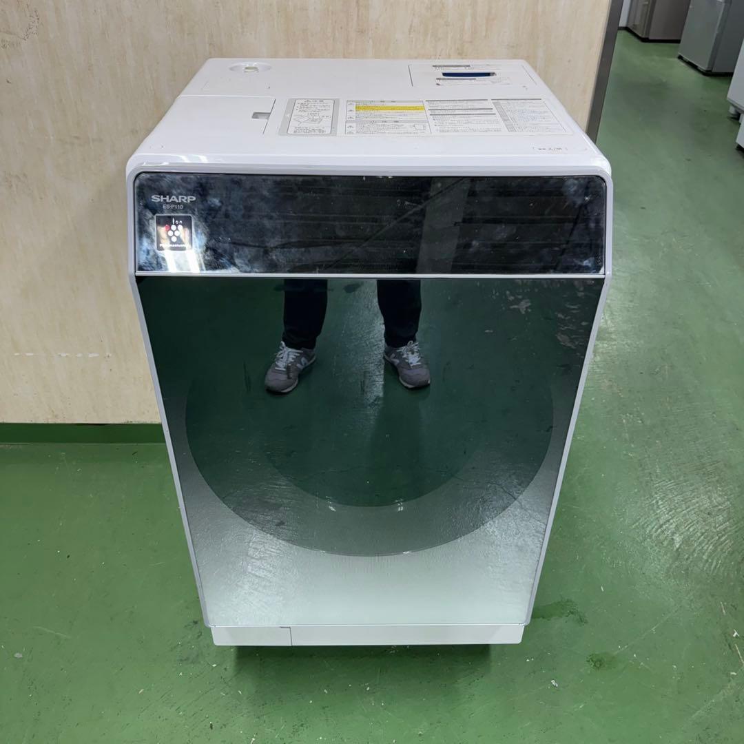 118 関東配送　ドラム式洗濯機　11キロ　6キロ　極美品　左開き　半年保証