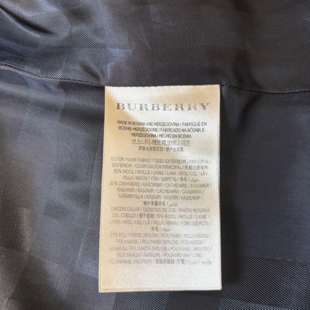 美品☆バーバリーロンドンイングランドウールカシミヤトレンチコート　38