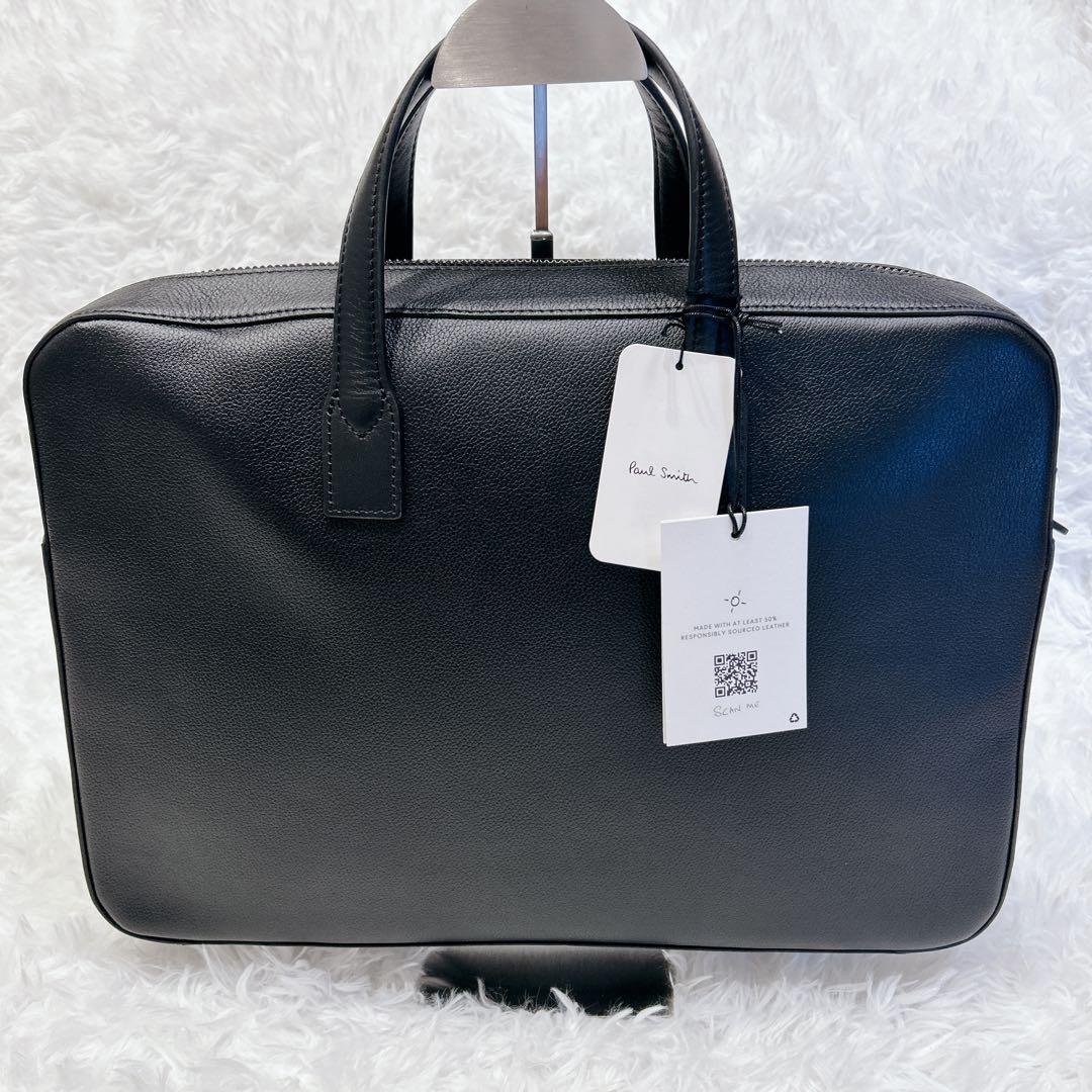【新品未使用】ポールスミス 本革 ビジネスバッグ 黒