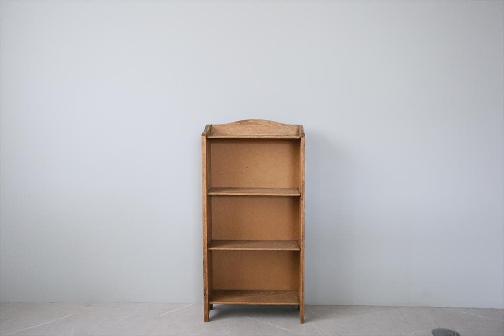 英国アンティーク木製ブックシェルフ/本棚/飾り棚/ラック/テーブル(88-110