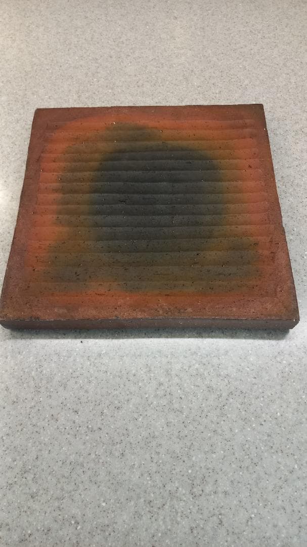 屋久島　新八野窯　吉利博行　南蛮焼　飾り皿