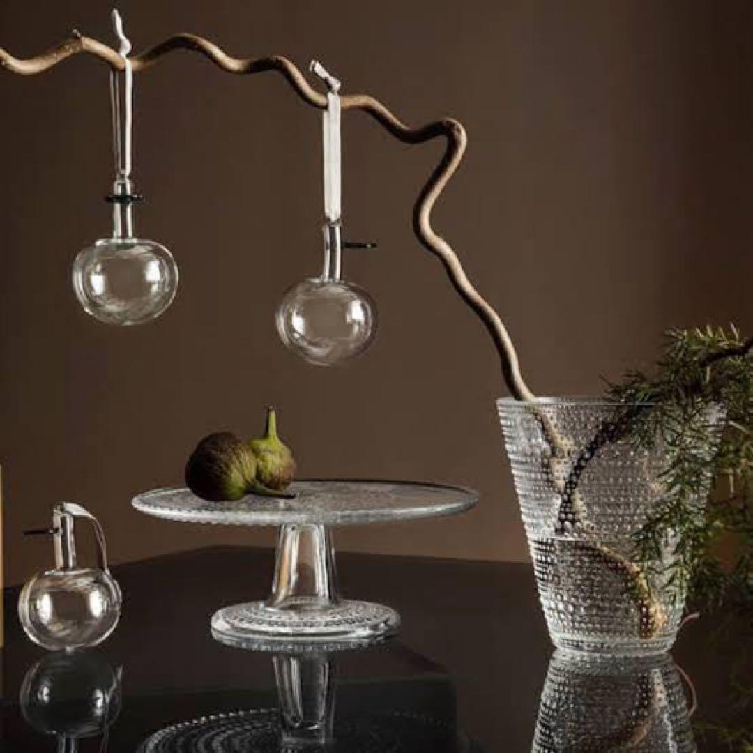 新品  イッタラ アップル オーナメント ブラウン クリア ガラス