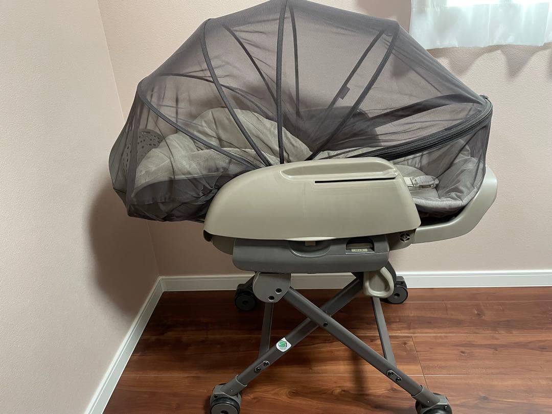 【美品】コンビ ネムリラ Fit AQ ハイローチェア マルチメッシュカバー付き