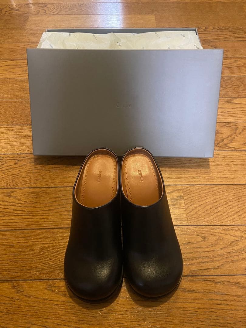 [新品未使用]anuke Ecoleather Heel Slip-ons 36