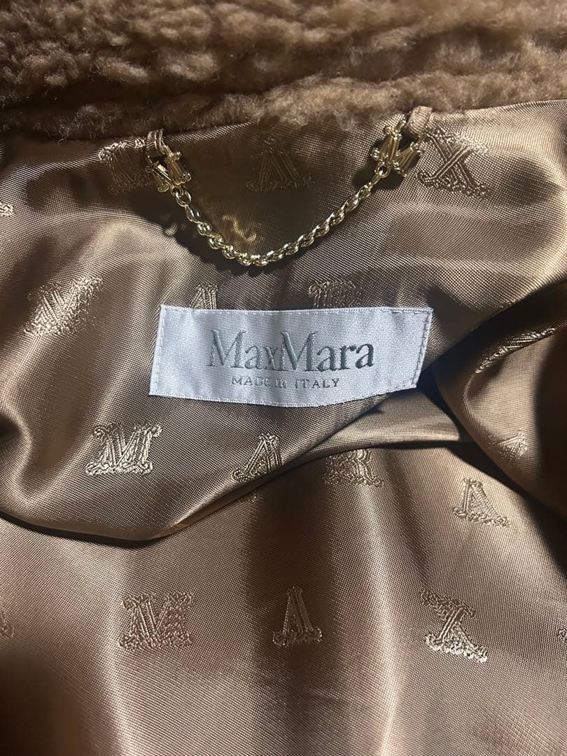 Max Mara テディベア ケープ キャメル