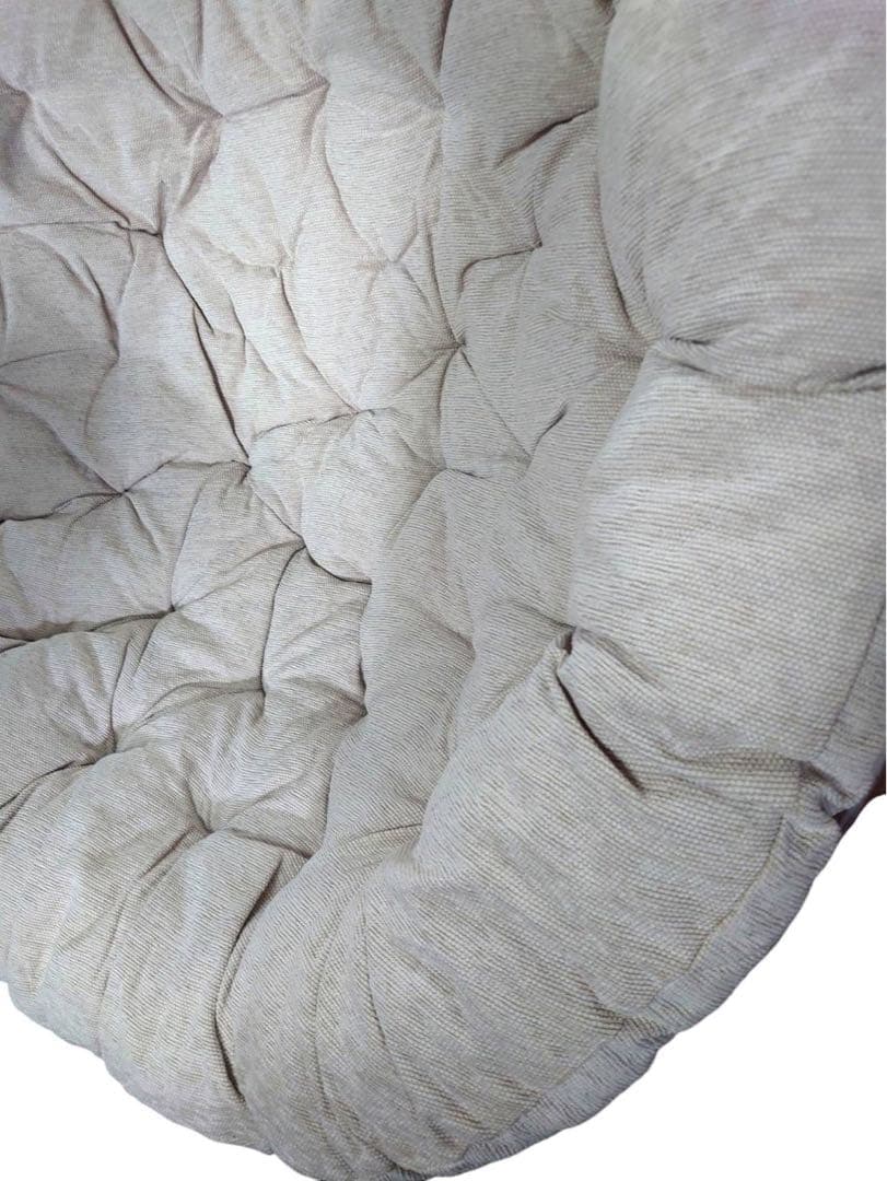 ニトリ　パパサンチェア　ソファ　ベージュ×ダークブラウン