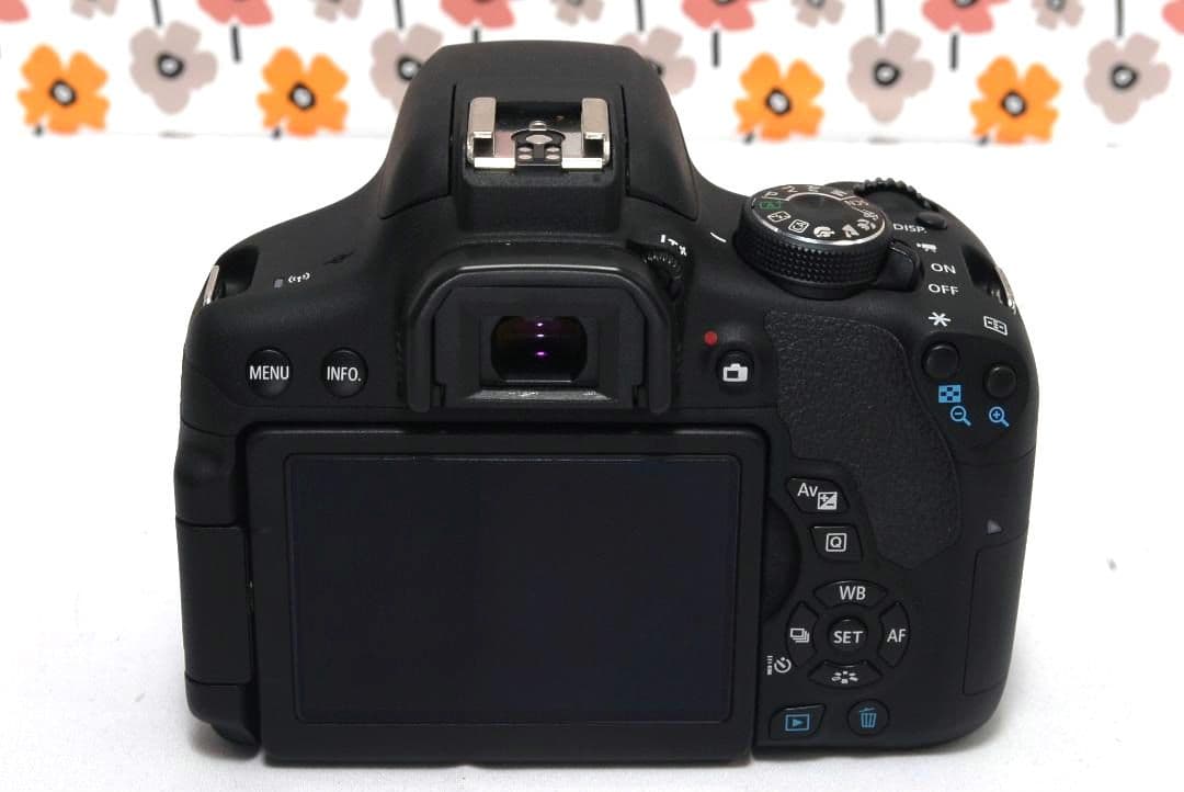 【返品保証】❤Canon Kiss X8i❤ダブルレンズ❤Wi-Fi画像転送❤