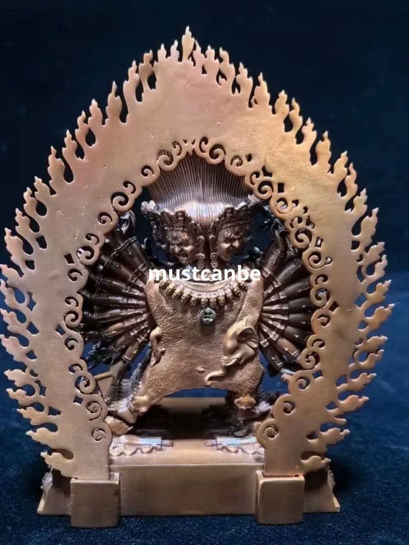 仏教美術 仏像 大威徳金剛仏像 梵天仏堂 銅製品鎮宅辟邪開運風水招財置物 工芸品