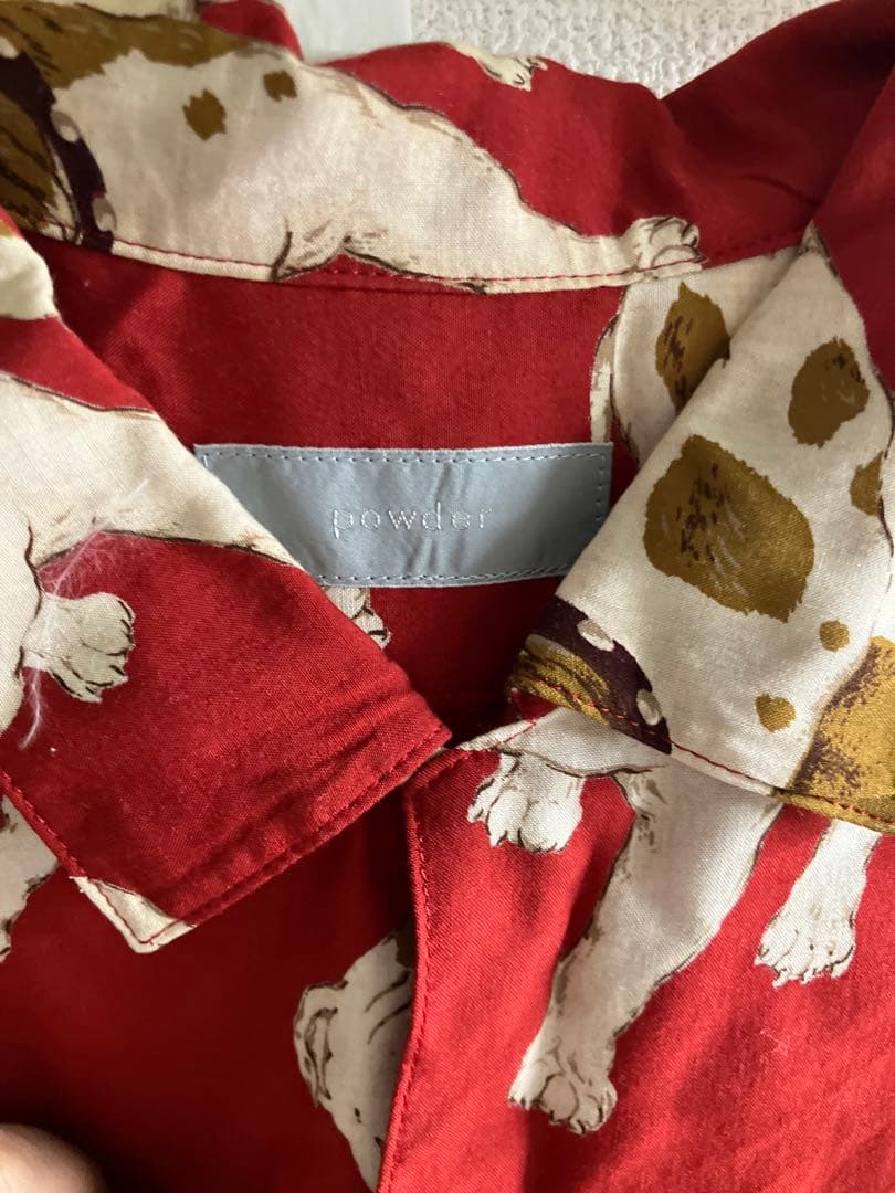 Powder シャツ　ブルドッグ　下迫秀樹