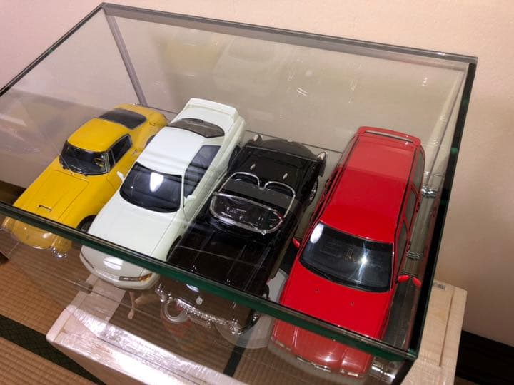 高級ガラスケースＫ☆フィギュア☆1/18☆コレクション☆ガラスケース☆ミニカー