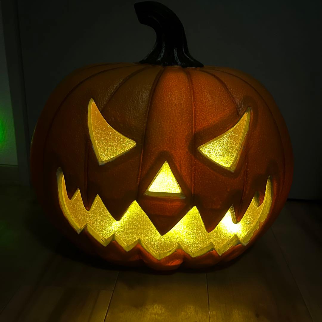 【特大】ハロウィン　カボチャ　LEDライト　センサー　トーキング　コストコ