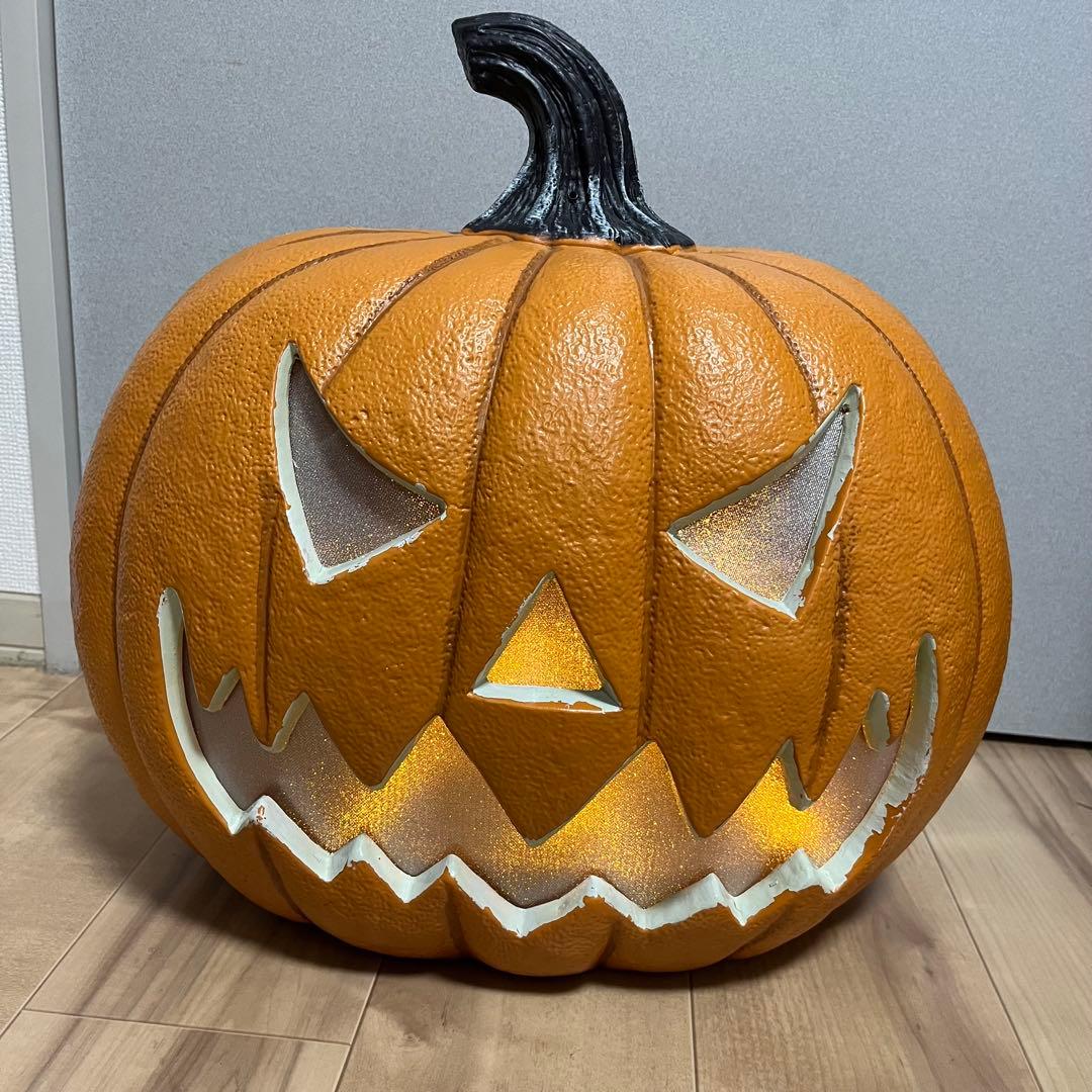 【特大】ハロウィン　カボチャ　LEDライト　センサー　トーキング　コストコ