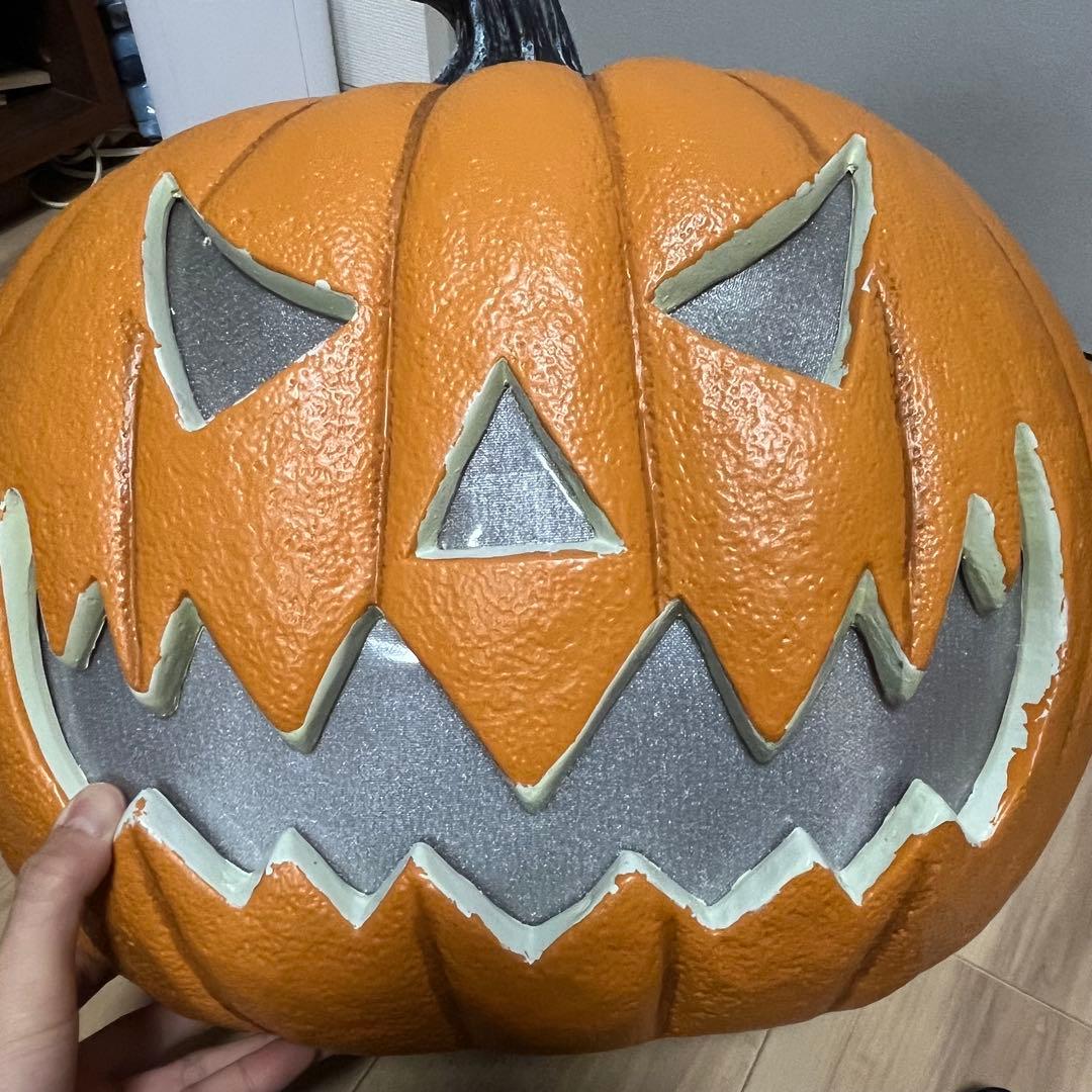 【特大】ハロウィン　カボチャ　LEDライト　センサー　トーキング　コストコ
