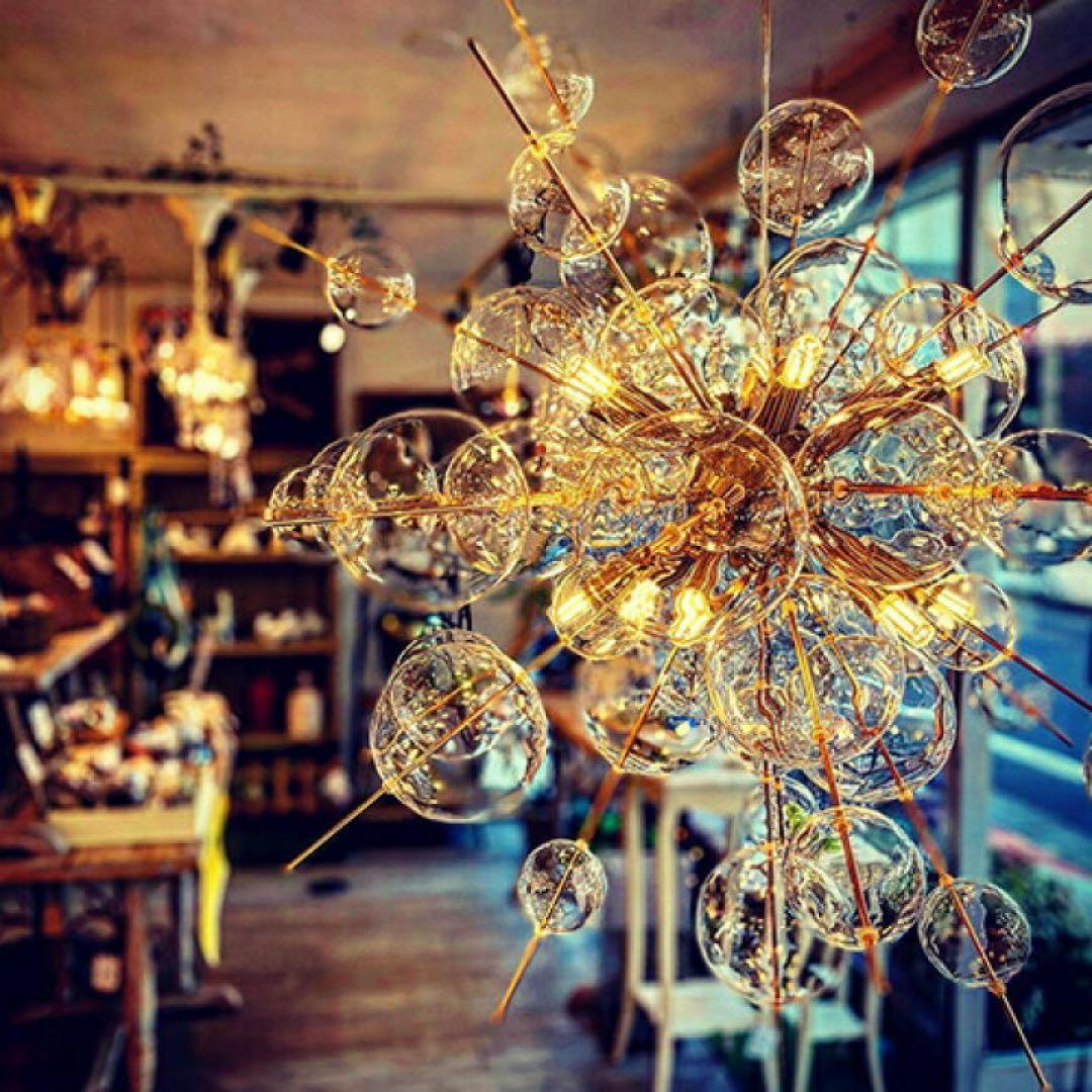 Bubble large Gold シャンデリア