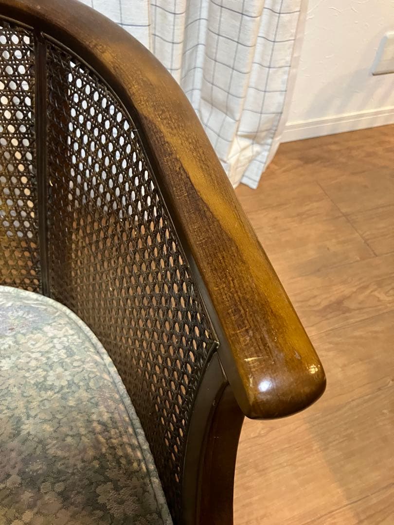 処分価格　カリモク 1人掛けソファ オールドカリモク コロニアル USED品