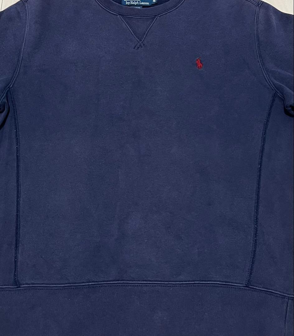 90s Polo Ralph Lauren茄子紺　トレーナー スウェット　M