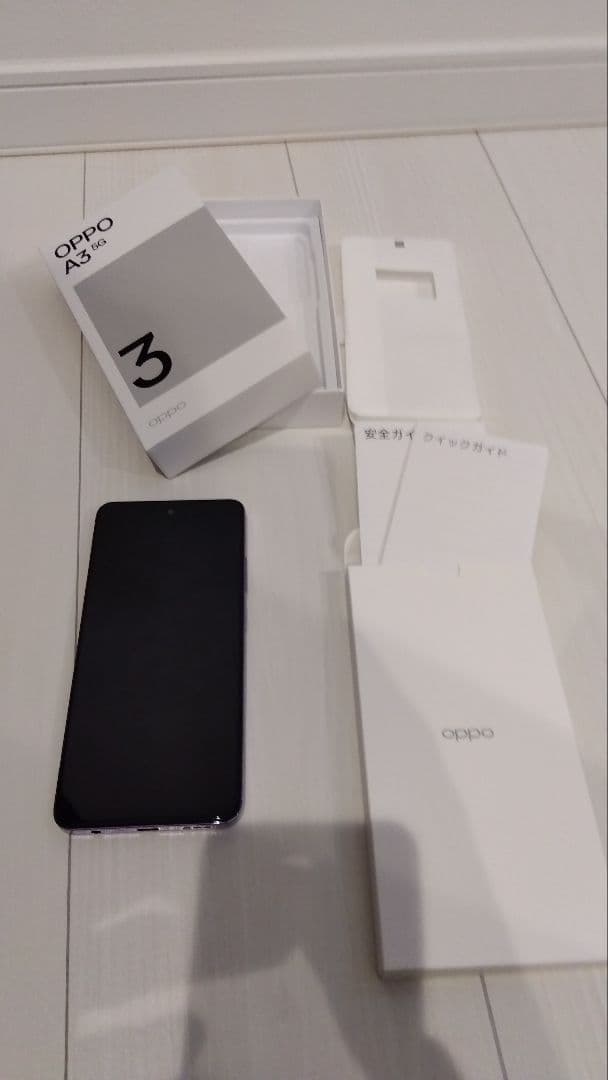 Oppo A3 5G パープル スマートフォン 本体（保護フィルム貼済商品）