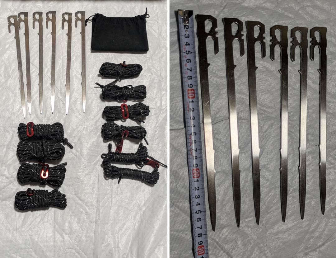 TCタープ ポール ペグ コード セット