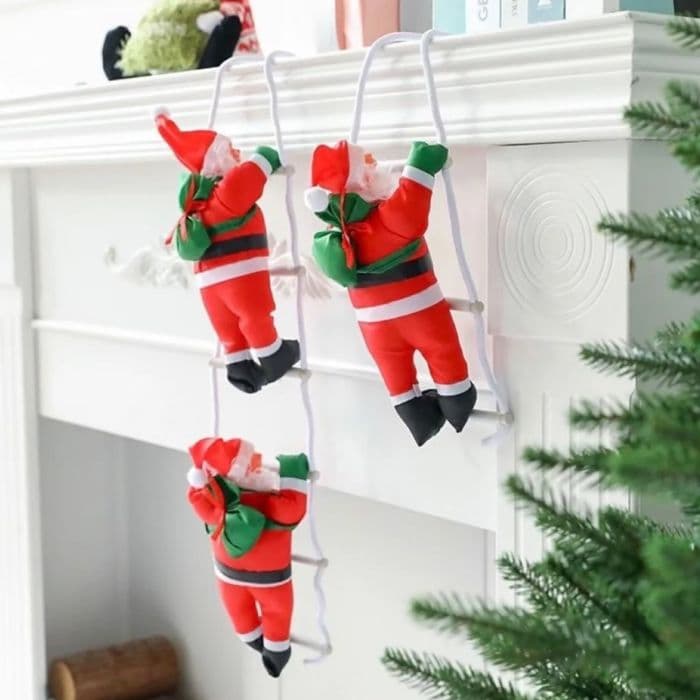 ❤️クリスマス サンタ ツリー はしごのぼり サンタクロース 2人 Xmas装飾品