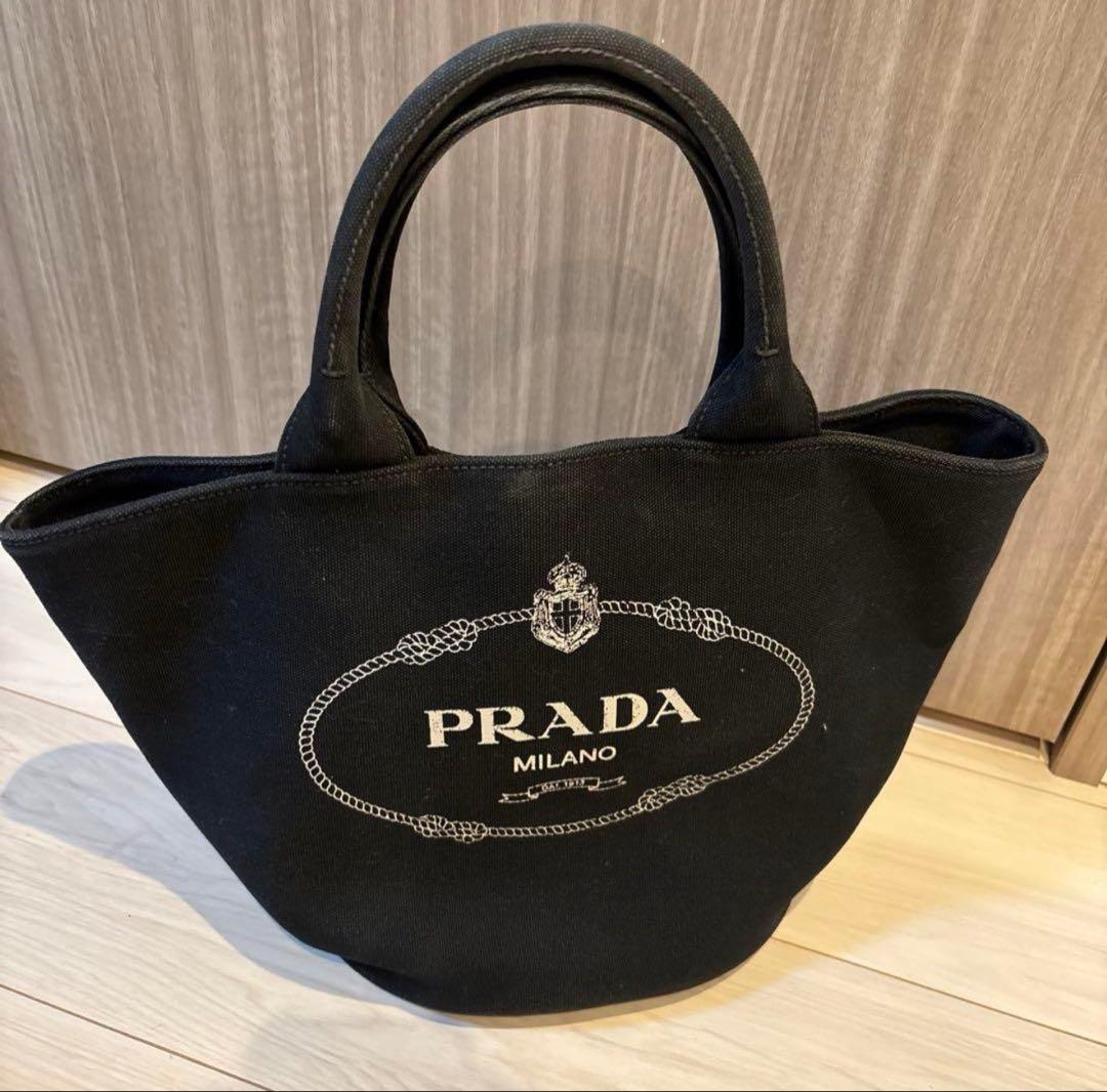 即発送‼️PRADAプラダトートバッグブラックポーチ付き